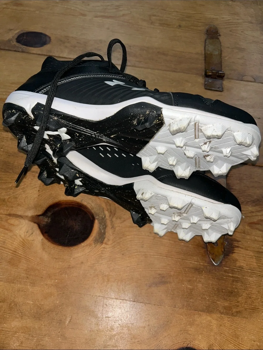 Under Armour Leadoff Low RM Baseball Cleats Men’s Size 9 Black White 3025590-001